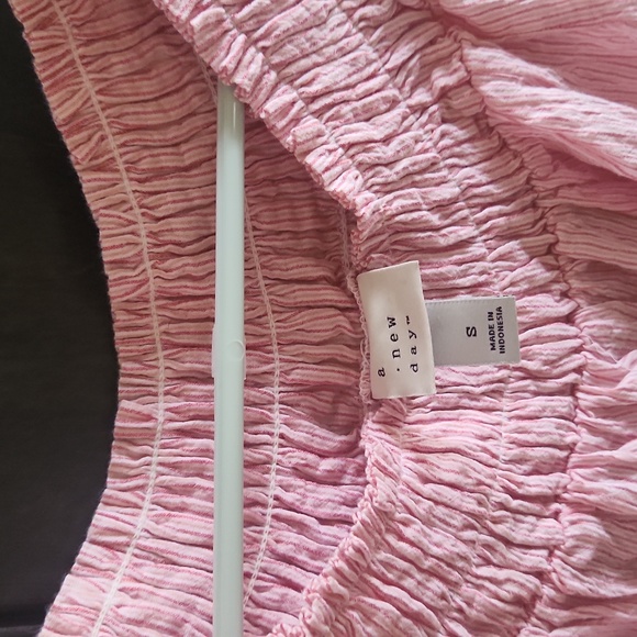PINK STRIPED BLOUSE - Picture 2 of 3